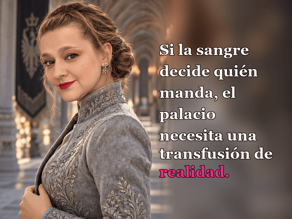 Imagen de la reseña del libro «La reina roja», escrita por Yenny Astrid Londoño. Ilustración de La reina roja, de Victoria Aveyard, con un texto superpuesto: «Si la sangre decide quién manda, el palacio necesita una transfusión de realidad».