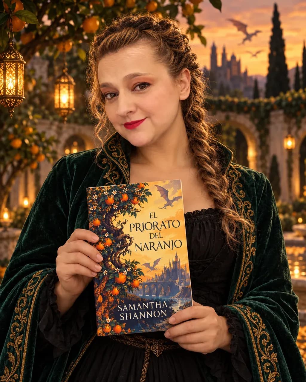 Cover image for Yenny Astrid Londoño’s review of “The Priory of the Orange Tree”. Review image for The Priory of the Orange Tree by Samantha Shannon, book cover.