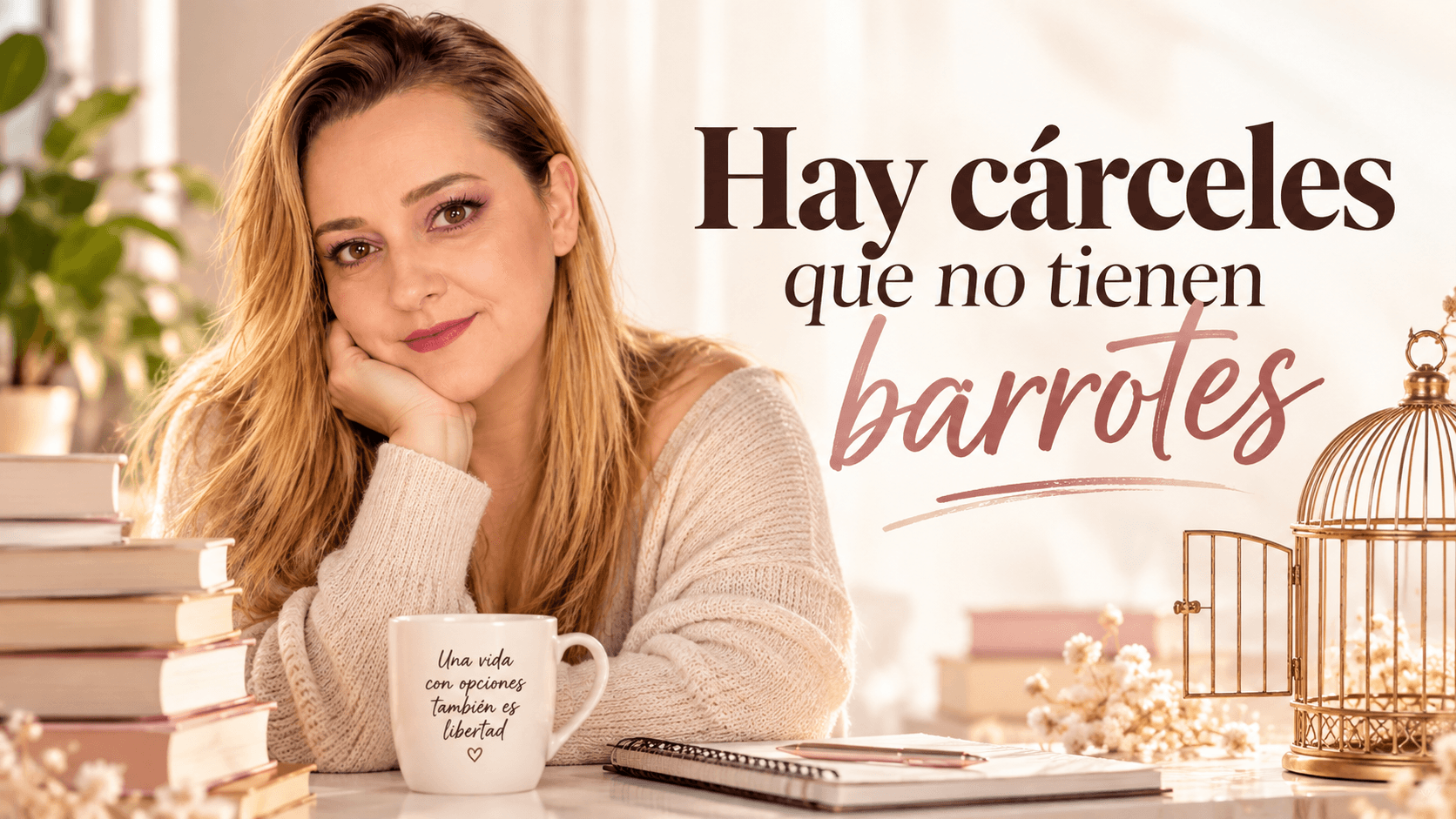 Portada del artículo «Hay cárceles que no tienen barrotes», escrito por Yenny Astrid Londoño. Yenny Astrid en la portada del artículo Hay cárceles que no tienen barrotes, una reflexión sobre dependencia, libertad e independencia personal.