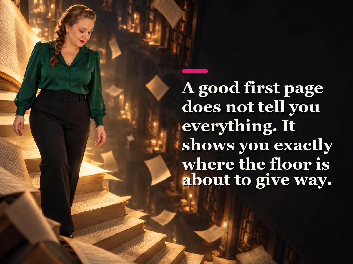 Yenny Astrid Londoño in an editorial image about Books That Hook You from the First Page and Refuse to Let Go.