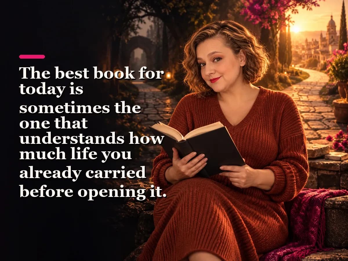 Yenny Astrid Londoño in an editorial image about How to Choose What Book to Read Based on Your Mood.