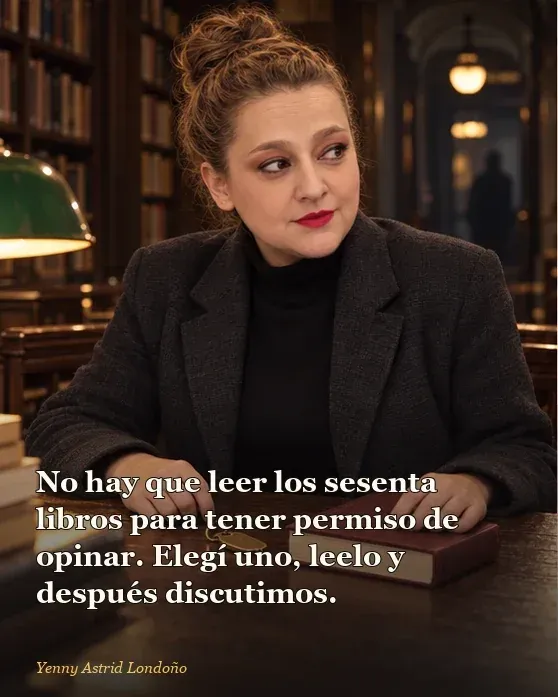 Imagen del artículo «Mejores libros de Stephen King para empezar: ocho puertas sin obligarte a leerlos todos», escrito por Yenny Astrid Londoño. Yenny escribe una nota al lado de una novela abierta y una lámpara cálida; frase: “No hay que leer los sesenta libros